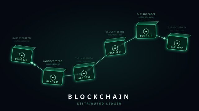Blockchain Network with Connected Digital Blocks
