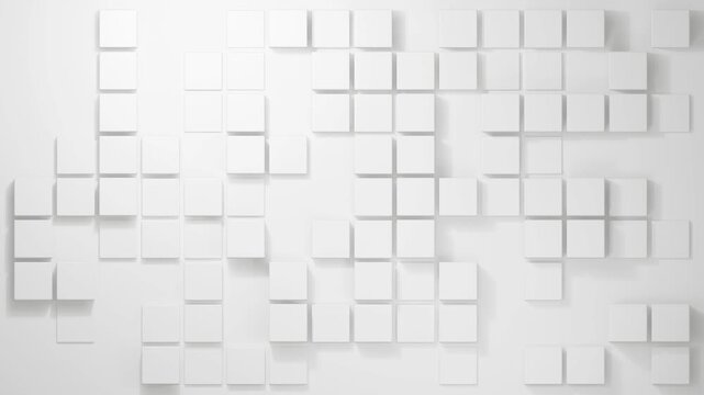 Modern square bg geometric shapes able to loop endless 4k