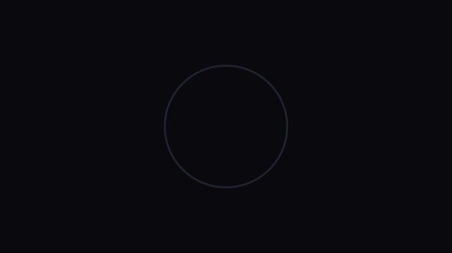 Minimalist loading spinner animation with rotating circular progress for digital interface