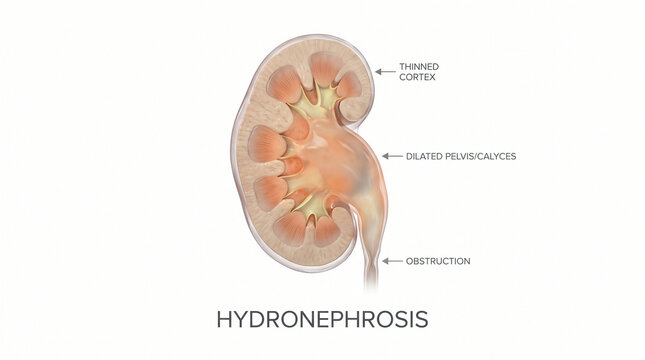 Hydronephrosis Kidney Cross Section
