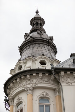 Ornate Neo-Baroque Corner Tower on a Historic European Building