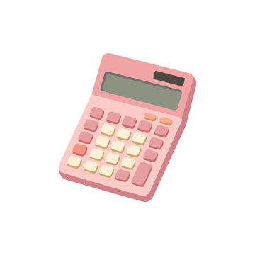 calculator isolated on white background