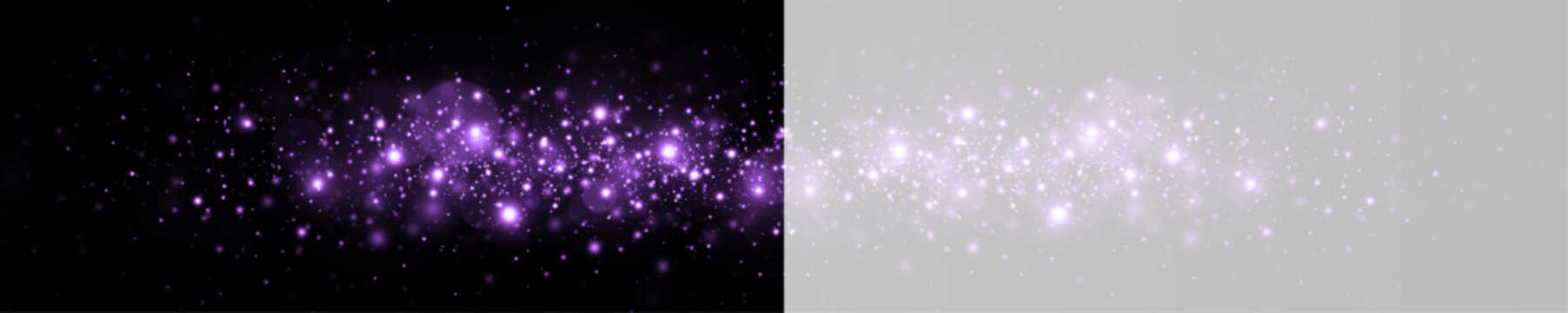 Glistering sparks and confetti in dynamic shimmer effect.