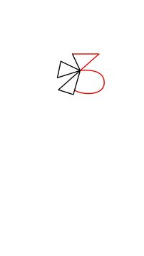 How to draw goose from number 3 tutorial, easy line art animal drawing lesson for kids, simple step by step educational art animation video for children learning activity and creative channel.