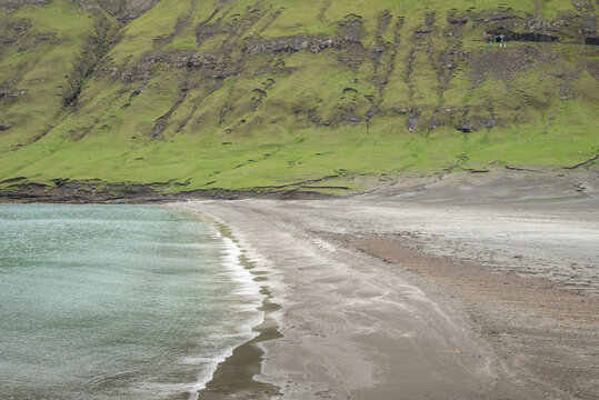 the beach of Sandvik on island of Suduroy in the Faroe islands