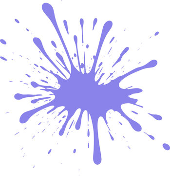 Ink splash with dynamic shape, vibrant pigment draw