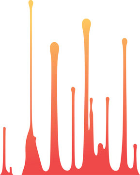 Upward ink splash vector illustration