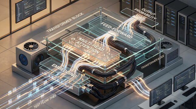 Aerial View of Futuristic Smart City and Industrial Complex with Solar Energy Farm in Desert