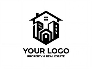 Fototapeta premium Real Estate House City Logo.