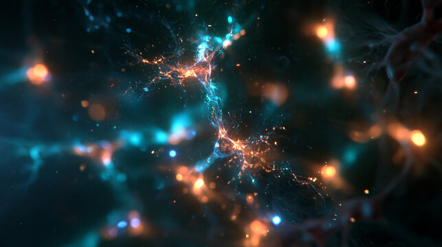 Abstract Neural Network with Glowing Synapse Connections