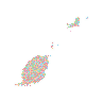 grenada dotted map vector colorful dot pattern geography graphic design