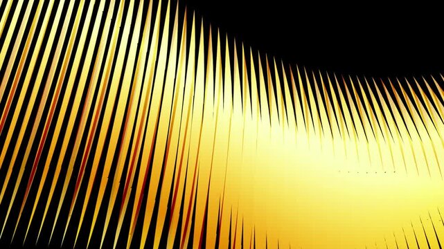Golden Diagonal Striped Geometric Pattern 4K