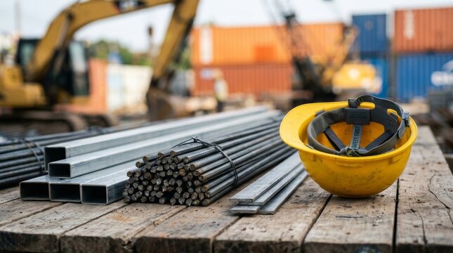 Essential construction materials and equipment for building projects and infrastructure development.