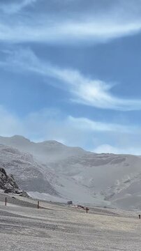 Paisaje del parque de los nevados en Colombia, en donde se ubica el nevado del Ruiz.