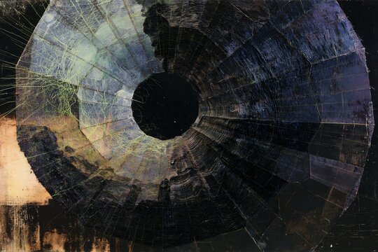 Exploring the depths of a cosmic borehole displaying magnificent patterns