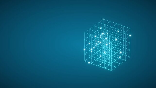 Data packet transfer through a 3D grid network