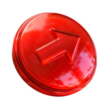 Red circular button with upward arrow symbol.