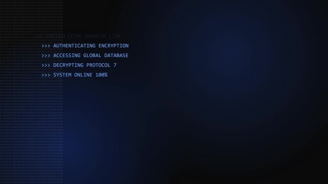 Terminal commands displayed on a dark blue screen