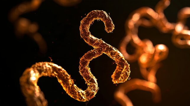 Ebola virus microscopic pathogen spreading through a global population, illustrating infectious disease transmission, epidemic risk, viral infection, public health threats and biological hazards
