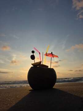 man on the beach