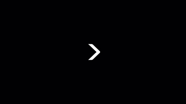 White chevron symbol centered neon arrow design icon for minimalist graphics. Suitable for branding, logos, and modern creative projects.