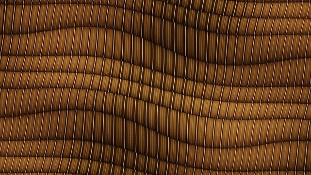 Muscle Fiber Sarcomere Contraction Striated Myofibril Bundle Seamless Loop in calm amber tones