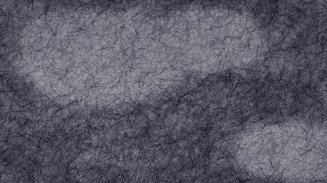 Backlit Handmade Washi Paper Fiber Texture Breathing With Calm Copy Space, Seamless Loop in vibrant grey tones