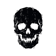 Halloween spooky skull illustration © Zakir