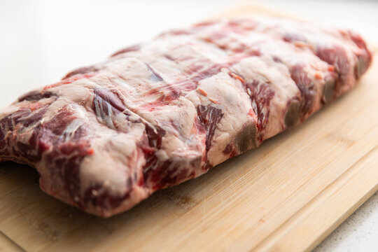 rack of ribs ready for barbecue