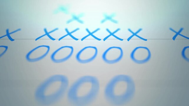  Football Play - X and O Receivers and Linemen - Drawing Doodle