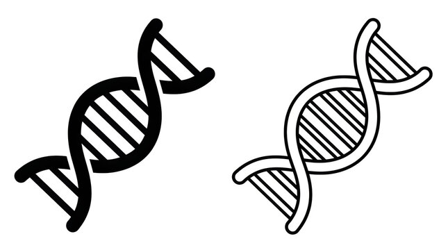 Double helix dna strands illustration
