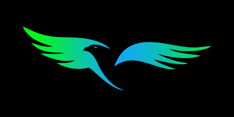 Fototapeta premium Eagle Bird Logo Vector Template.