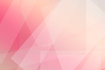 Fototapeta premium Blush pink and pale cream geometric facets drift across the frame with soft highlights, creating a soothing, modern backdrop for campaigns and branding.