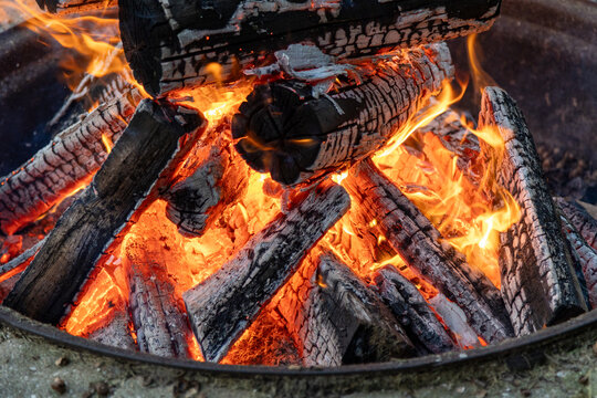 campfire closeup