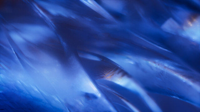Smooth Blue Gradient Abstract Macro Glow