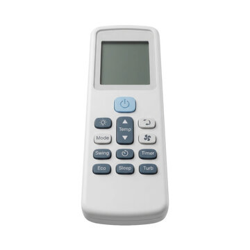 White Air Conditioner Remote Control with LCD Screen, Technology Gadget