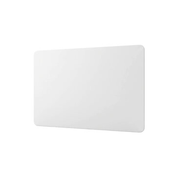 Blank White Plastic ID Card Modern 3D Render for Technology, Security, and Business Concepts