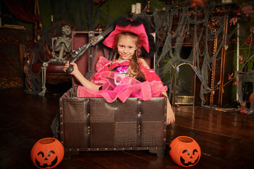 Obraz premium Mischievous Costume Girl