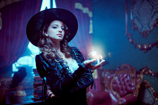 Witch Holding Crystal