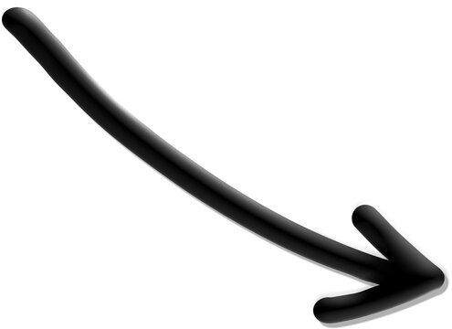 black downward arrow