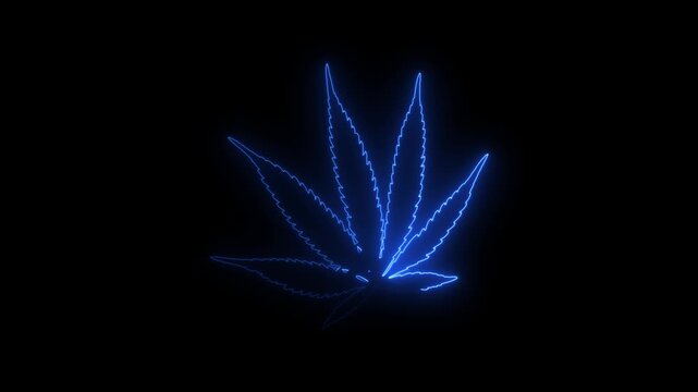 Blue laser light display creating abstract patterns in dark setting