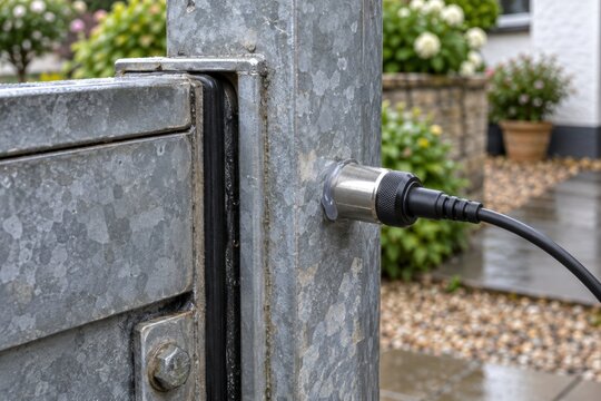 Industrial flood protection barrier mechanism with heavy cable