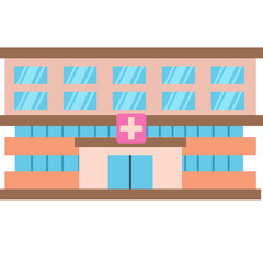 Fototapeta premium Hospital Buildings Illustration