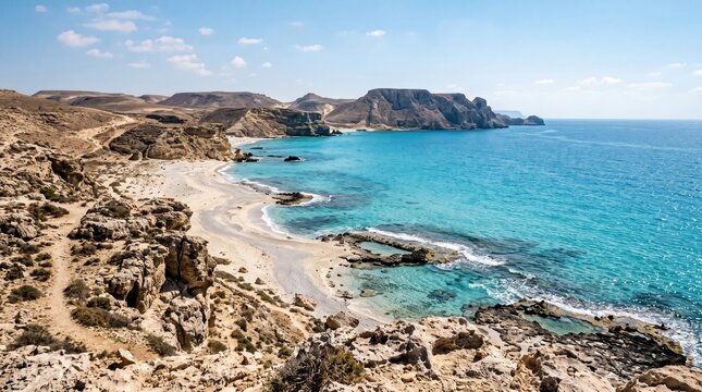 Egypt Cleopatra Beach Rocky Beach Panorama