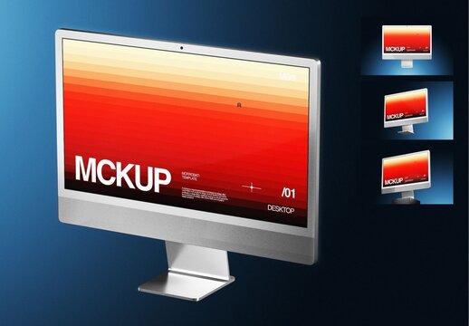 Desktop Monitor Mockup
