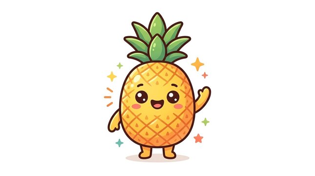pineapple and bananas
