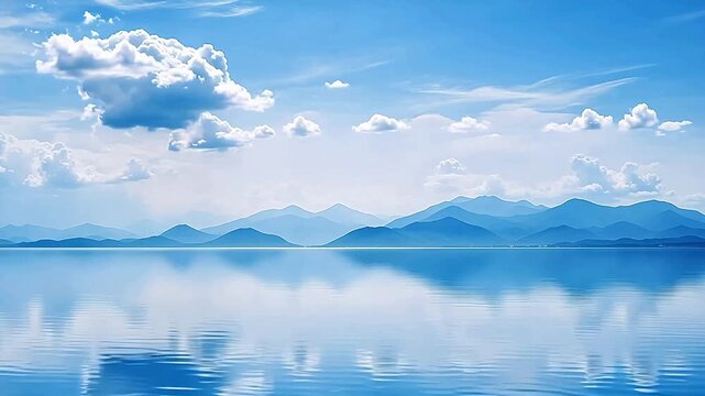 A sky on the horizon with mountains landscape abstract background