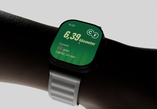 Smartwatch Mockup on Hand