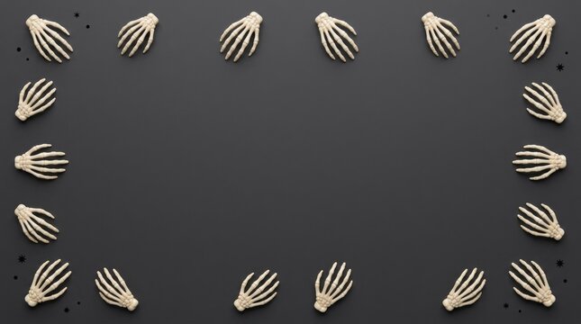White stylized jellyfish icons in a circular arrangement