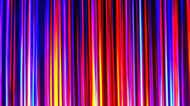 rhythm. Abstract neon light streaks in a dark atmosphere, capturing the energy of a music festival. representing cultural heritage and milestone achievements.